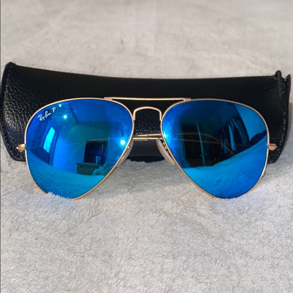Ray-Ban Aviator Unisex Blue Mirror
